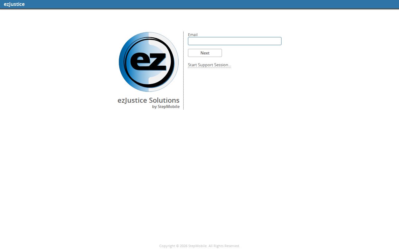 Missouri eZJustice warrant system landing page